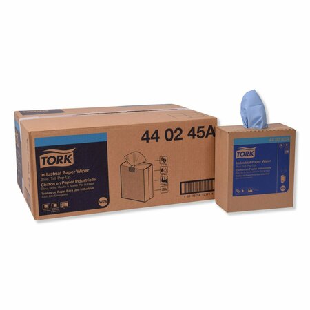 Tork Tork Industrial Paper Wiper Blue W24, Pop-up Box, 10 x 90 Sheets, 440245A 440245A